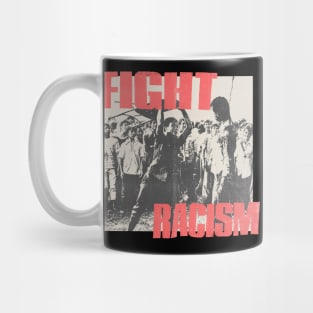 fight racism vintage 80s Mug